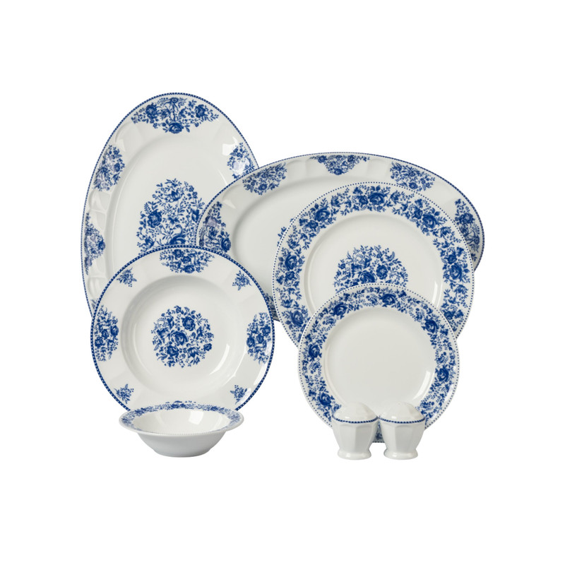 سرویس غذاخوری 29 پارچه 6 نفره چینی زرین ایران مدل نئوکلاسیک فلورنتیا درجه عالی