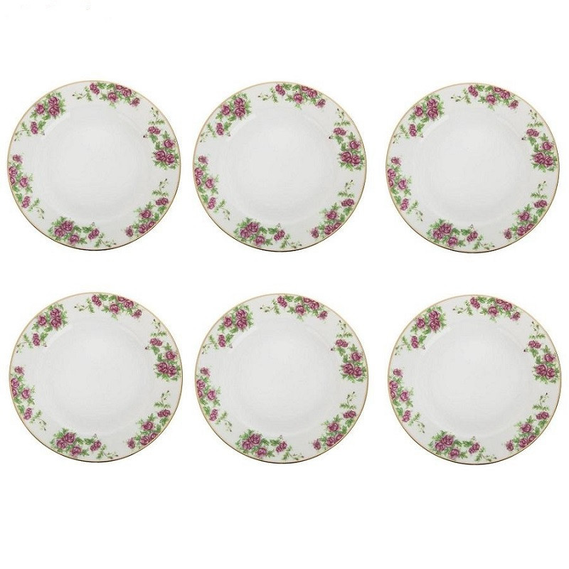 پیش دستی چینی زرین ایران طرح بیدگل مدل ایتالیا کد 19 درجه عالی بسته 6 عددی