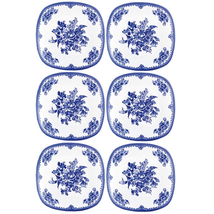 بشقاب غذاخوری چینی زرین ایران مدل فلورانس کد Q-002 بسته 6 عددی