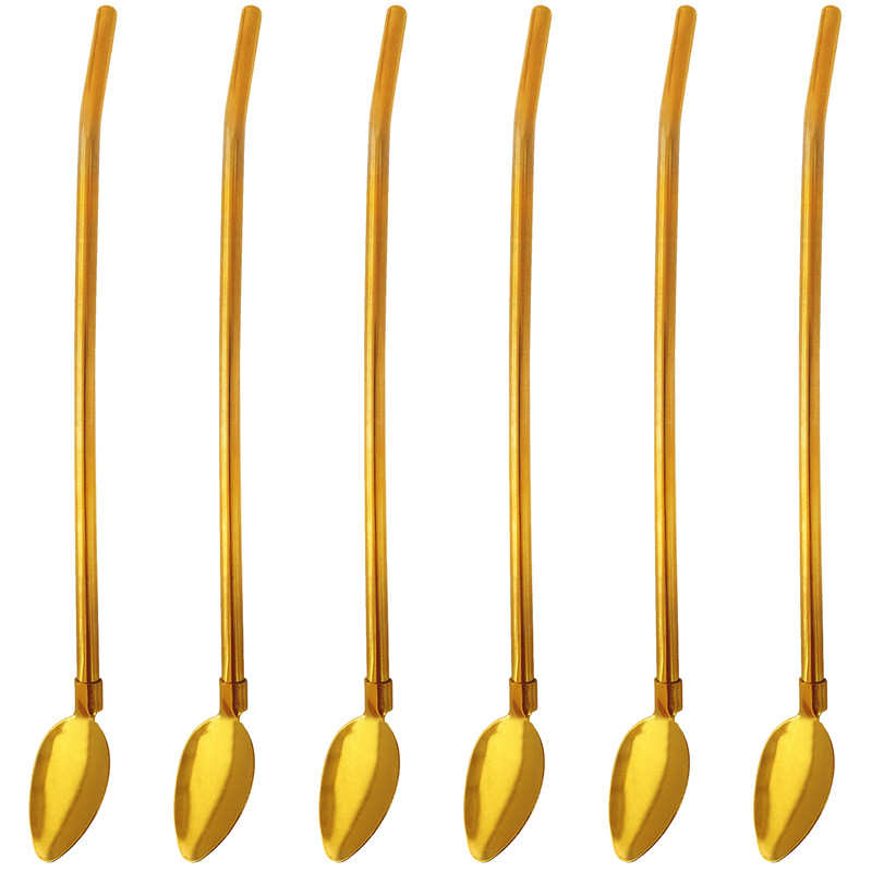 قاشق شربت خوری مدل اشرافی کد G10-TA بسته 6 عددی